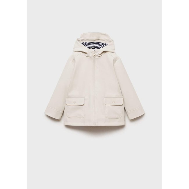 Veste matelassée imperméable gris glacé <span itemprop=