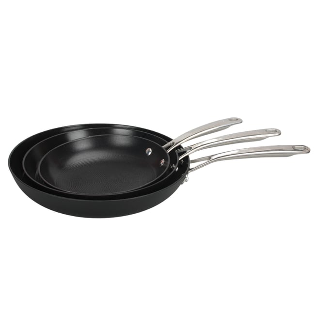 Set de 3 poêles noir 20/24/28cm - 