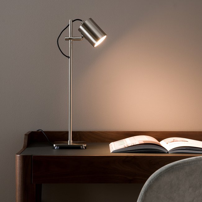 Lampe spot  finition nickel satiné, Girevole Couleur nickel satiné <span itemprop=
