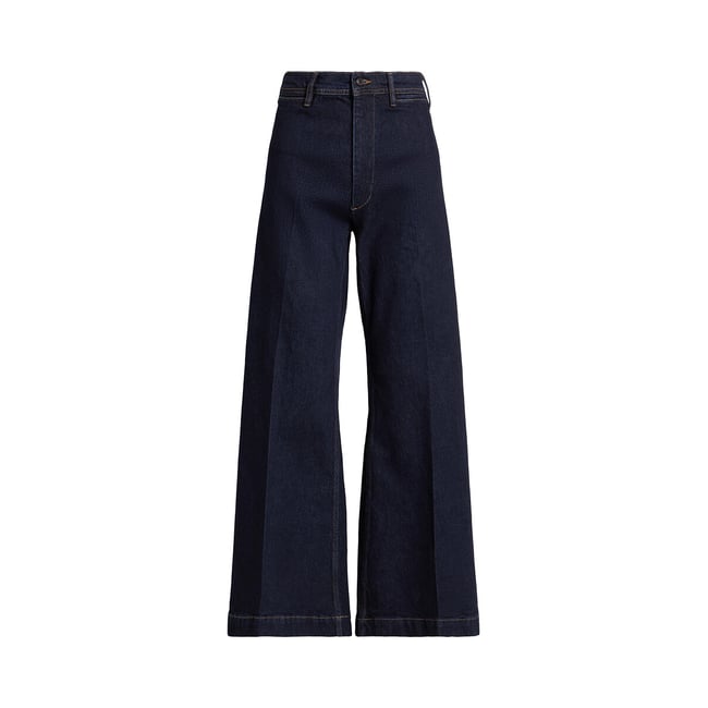 Jean flare, très évasé brut <span itemprop=