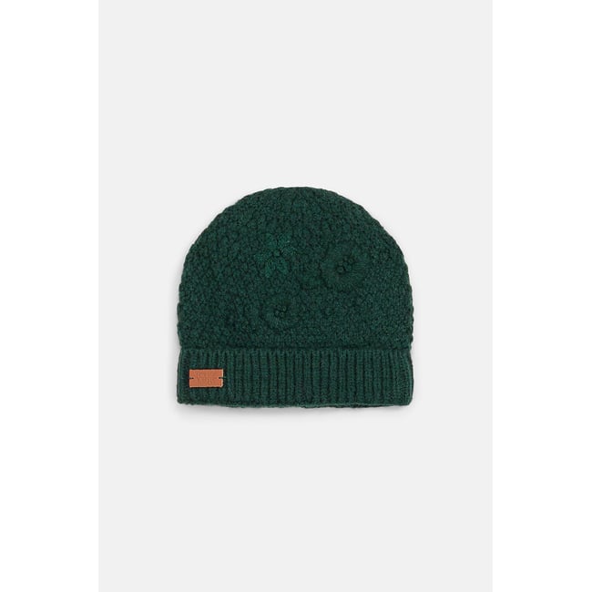 Bonnet brodé, ALINIOU vert forêt <span itemprop=