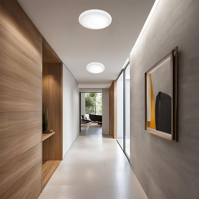 Plafonnier    ATRIUM Couleur blanc <span itemprop=