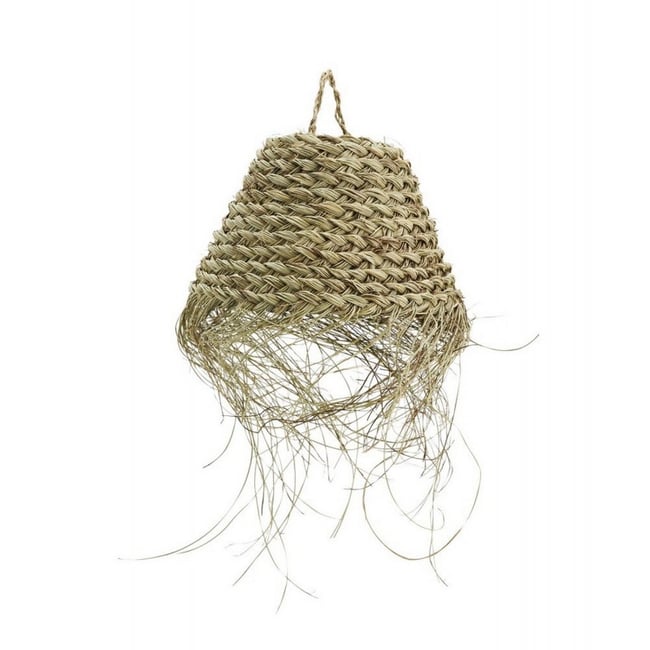 Abat-jour naturel en feuilles de palmier tressées Couleur v002237 <span itemprop=