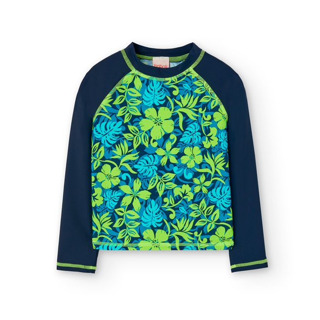 T-Shirt tricot polyamide bleu <span itemprop=