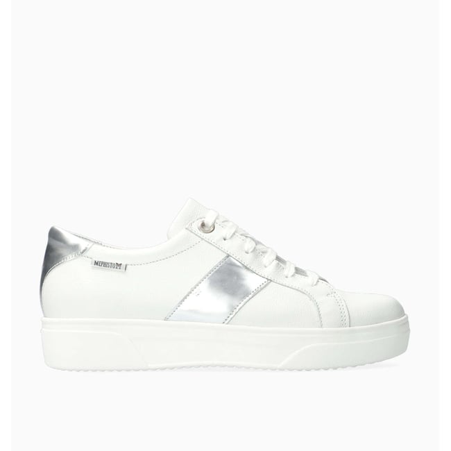 Derbies en cuir FAY blanc 5133 <span itemprop=