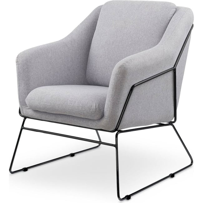 Fauteuil design collection GASOINA Couleur gris et noir <span itemprop=