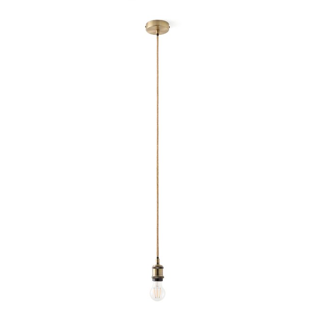 Câble électrique pour suspension E27, Baulind Couleur naturel <span itemprop=