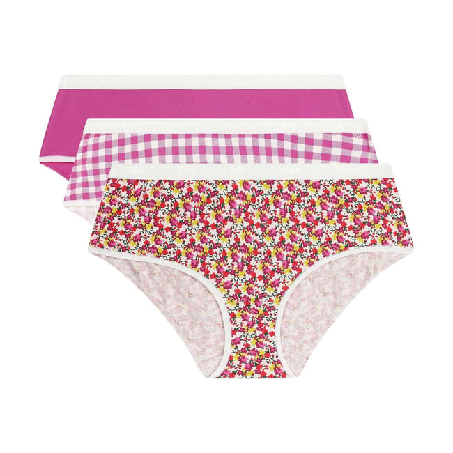 Confezione da 3 shorty in cotone elasticizzato Les Pockets - DIM