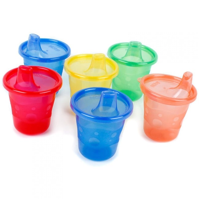 Lot de 6 gobelets avec bec - Nuby - NUBY
