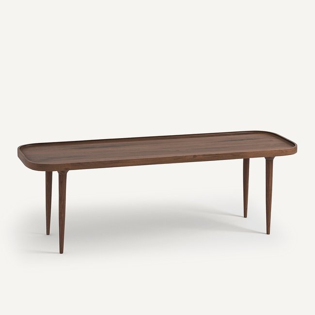 Table basse noyer massif, Magosia, grand modèle Couleur noyer <span itemprop=