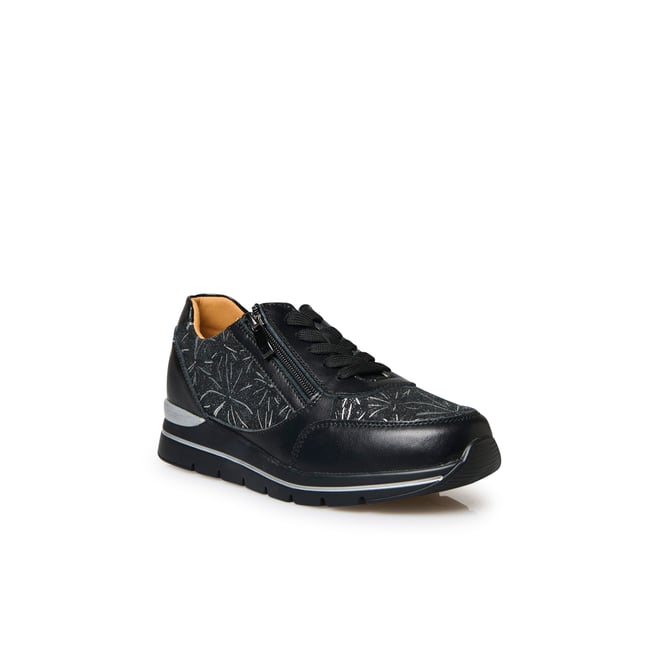 Derbies zip et lacets semelle amovible noir <span itemprop=