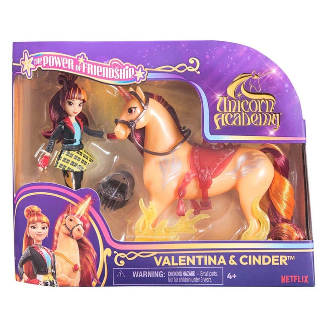 Unicorn Academy - Licorne Cinder + Poupée Valentina multicolore <span itemprop=