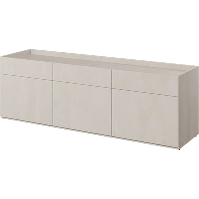 Buffet bas trois portes collection TEEN FLEX Couleur beige clair <span itemprop=