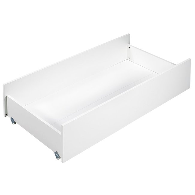 Tiroir pour lit évolutif en bois Couleur blanc <span itemprop=