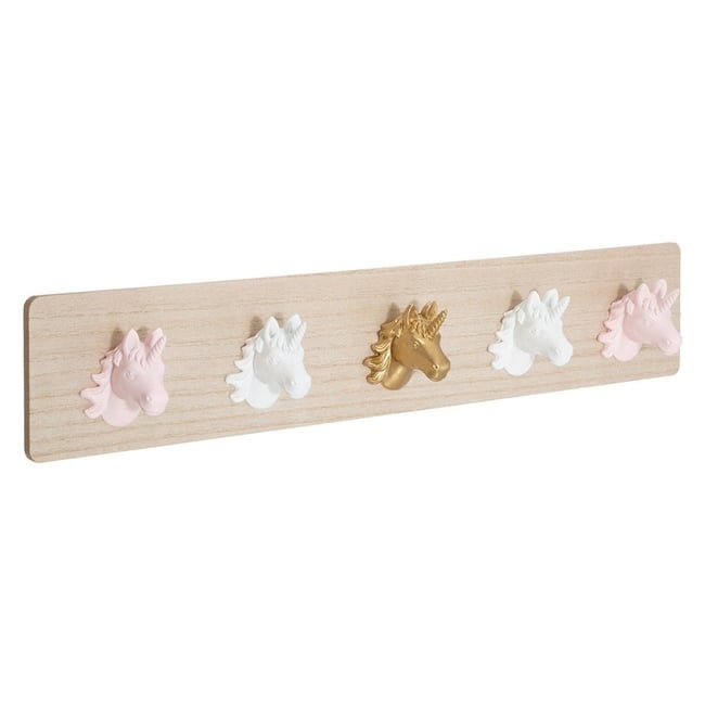 Patère Licorne 5 Crochets Couleur beige <span itemprop=