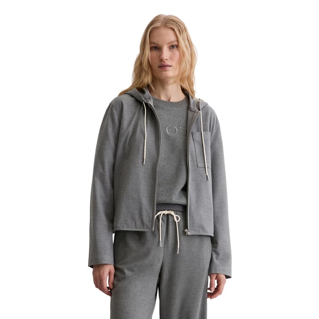 Veste à capuche d'intérieur regular en polyester et viscose recyclés - MARC O'POLO