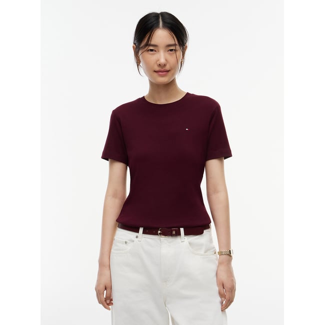 T-shirt col rond manches courtes - TOMMY HILFIGER