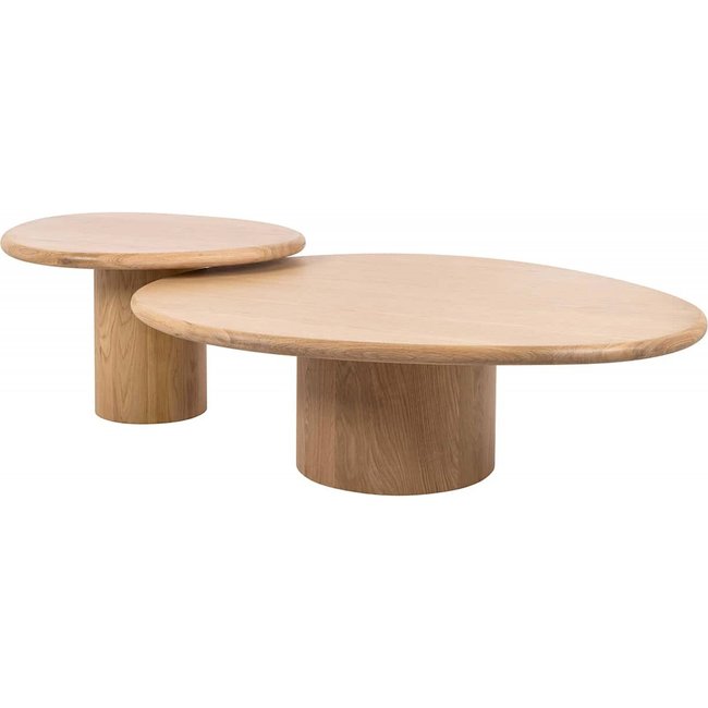 Tables de café en chêne naturel Couleur chêne naturel <span itemprop=