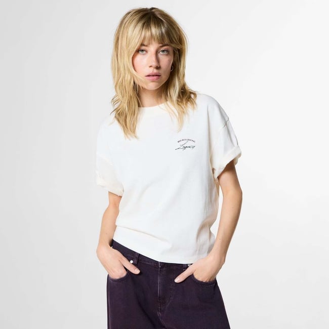 Red Bull Racing T-Shirt Coupe Loose Avec Imprimé Au Dos blanc cassé <span itemprop=