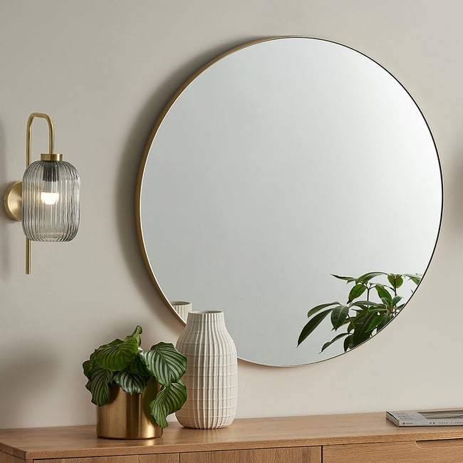 MADE.COM Briz Ribbed Glass Wall Light - MADE
