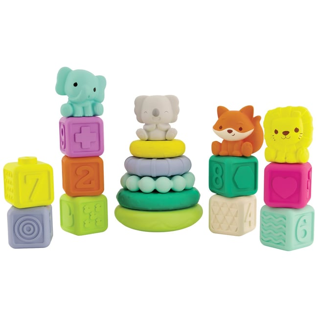 Set sensoriel 18 pièces encastrables multicolore <span itemprop=