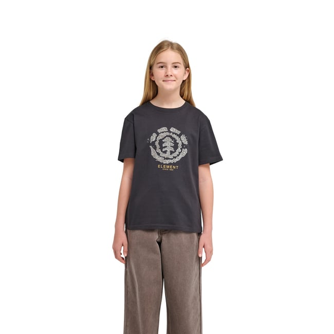 T-Shirt manches courtes ROCKYS noir off black <span itemprop=