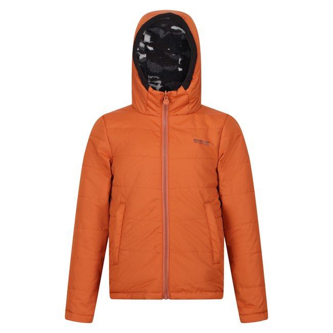Veste KYRELL orange brûlé / noir <span itemprop=