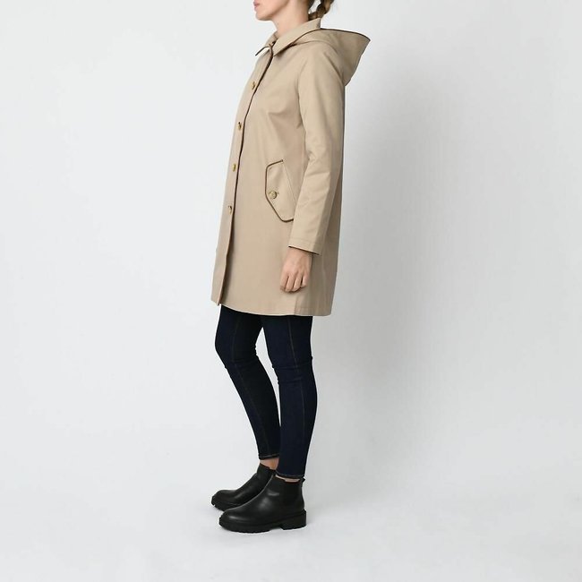 Ralph lauren hooded trench coat top
