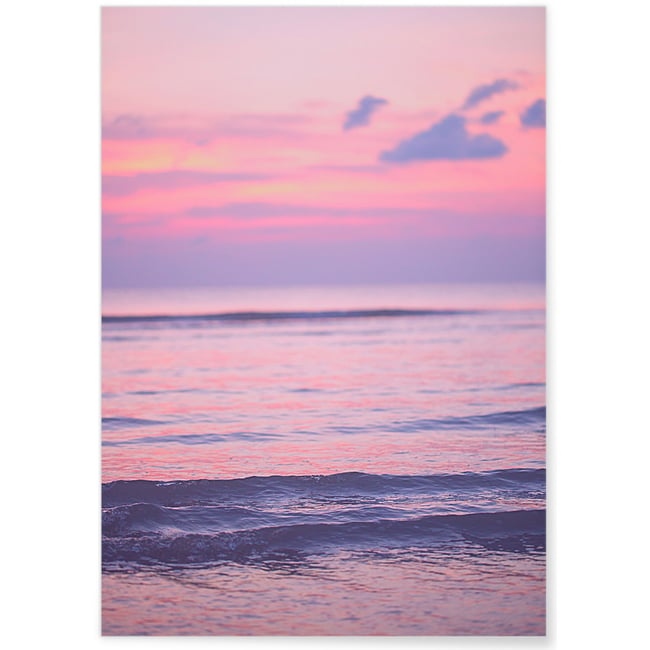 Poster Nature Ciel Rose 3 Couleur blanc <span itemprop=