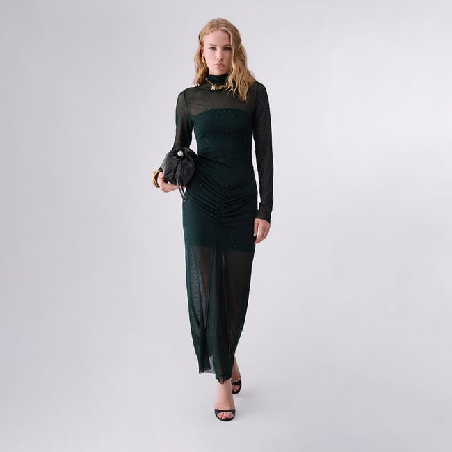 Robe longue en tulle avec strass - LIU JO