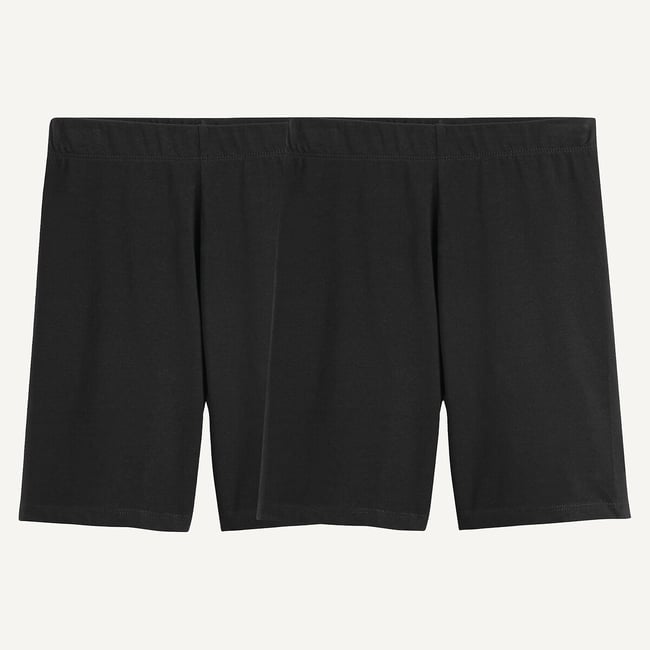 Lot de 2 shorts cyclistes noir + noir <span itemprop=