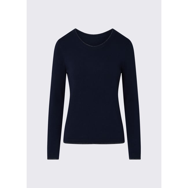 Pull Liu Jo Better bleu marine <span itemprop=
