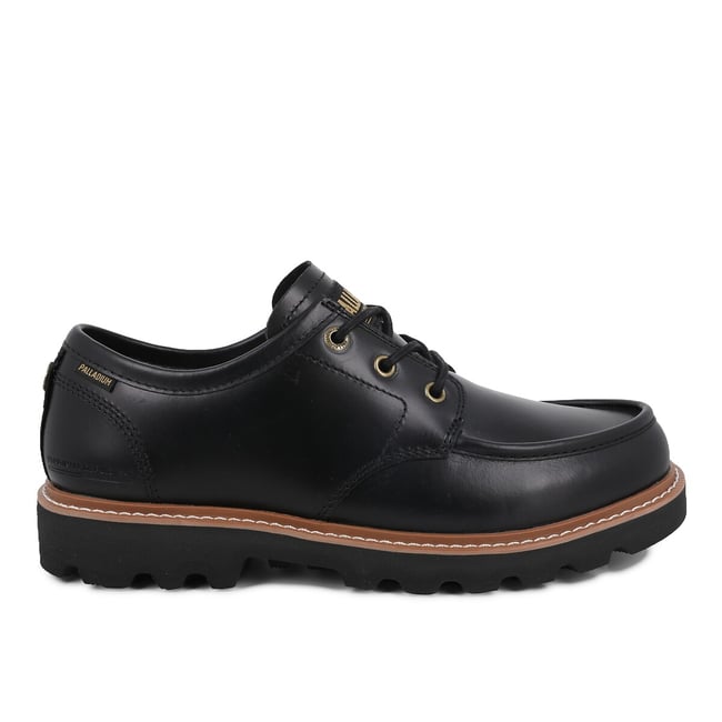 Moccassins à lacets en cuir, Trooperlite Loafer noir <span itemprop=