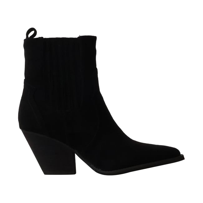 Bottines à Talon Zip noir <span itemprop=