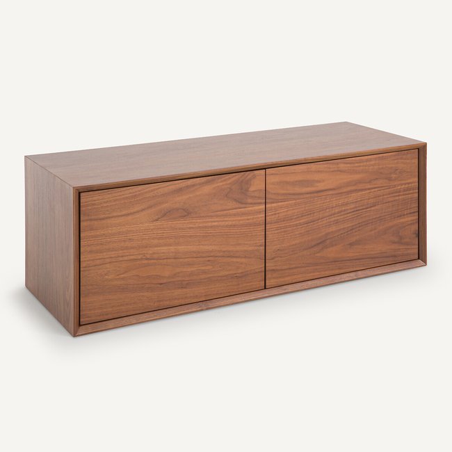 Opbergbak L110 x D42 cm notenhout, Archivita XL <span itemprop=