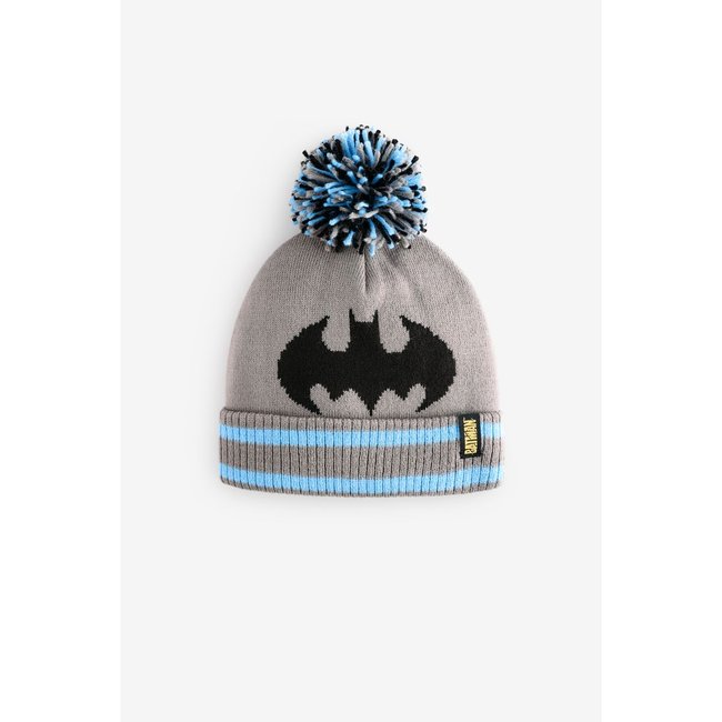 Bonnet à pompon batman noir <span itemprop=