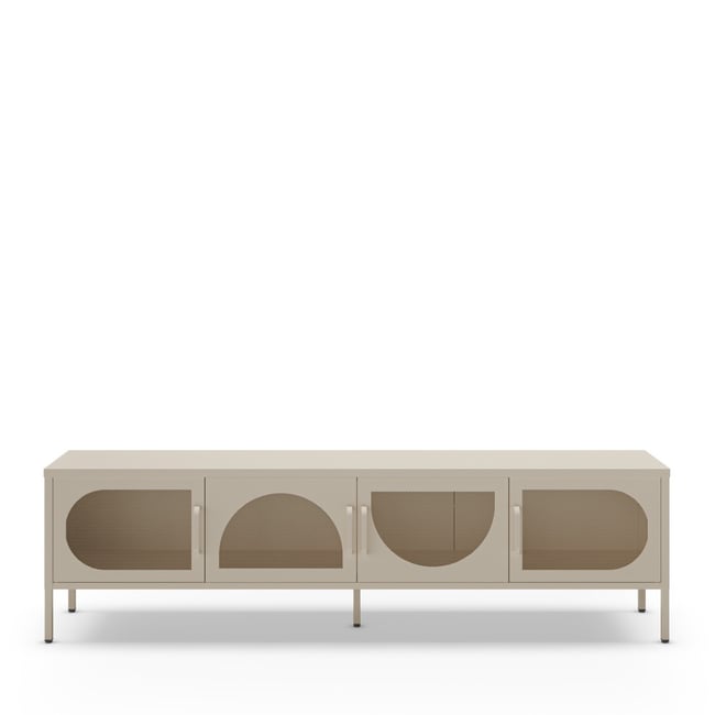 Meuble TV 4 portes en métal L180cm- ZIO - DRAWER