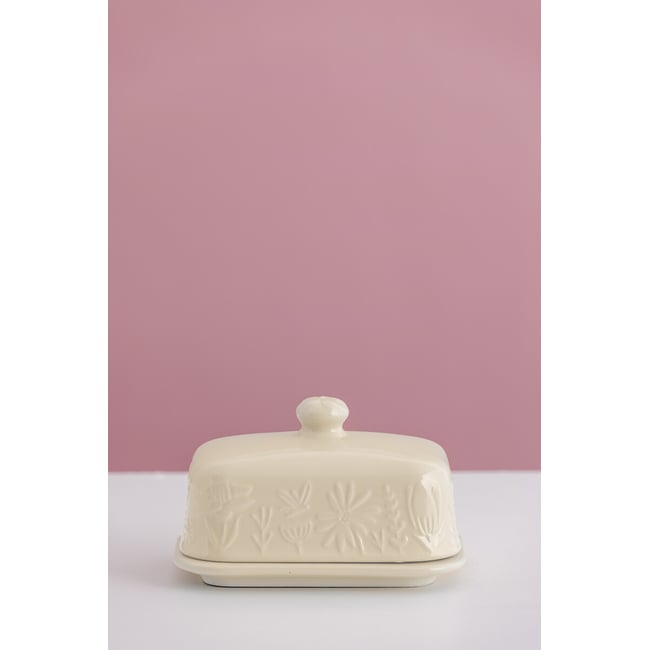 In The Meadow Butter Dish, cream, MASON CASH