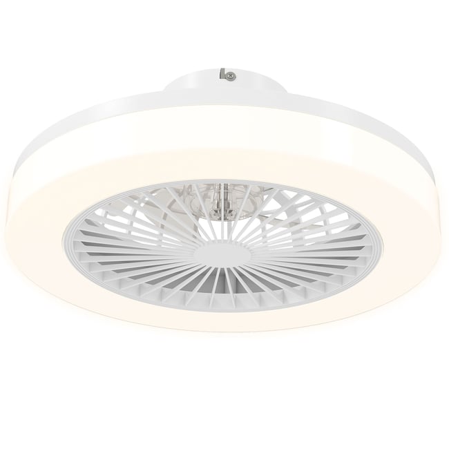 Ventilateur de plafond avec éclairage Couleur blanc <span itemprop=