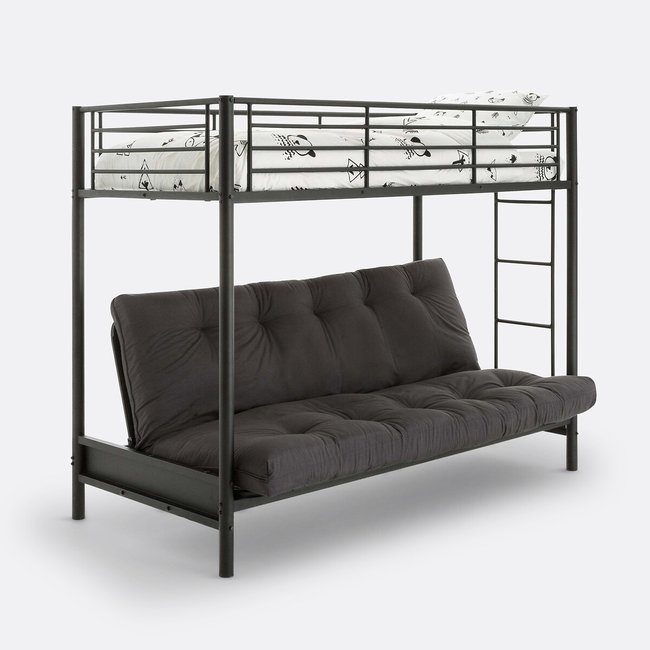 Mezzanine bed met bank, JANIK <span itemprop=