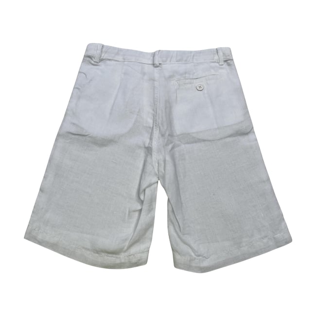 Bermuda enfant - Très bon état blanc <span itemprop=