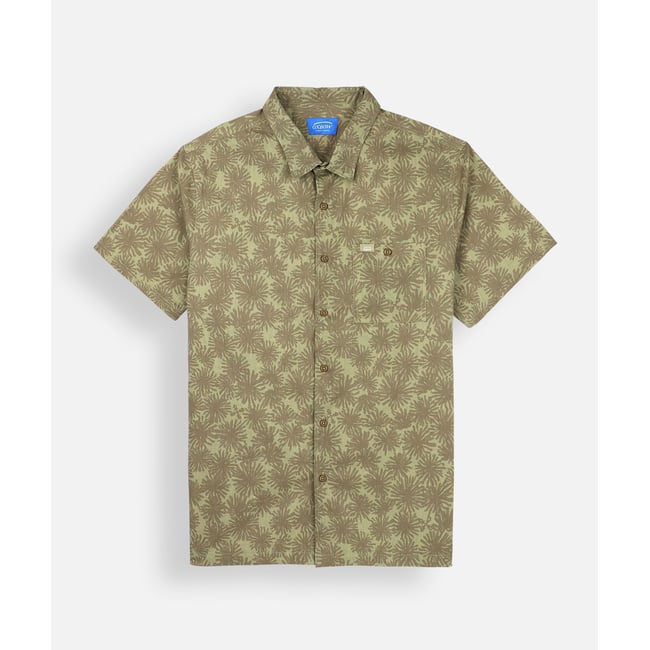 Chemise manches courtes imprimée CORAIL army <span itemprop=