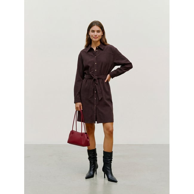 Robe Chemise marron - chocolate torte 1 <span itemprop=