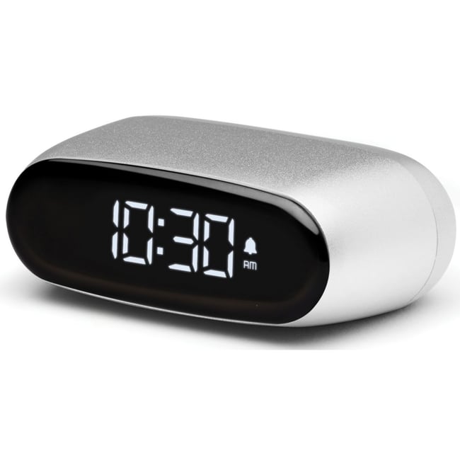 Réveil Minut ultra-compact Rechargeable Alu - LEXON
