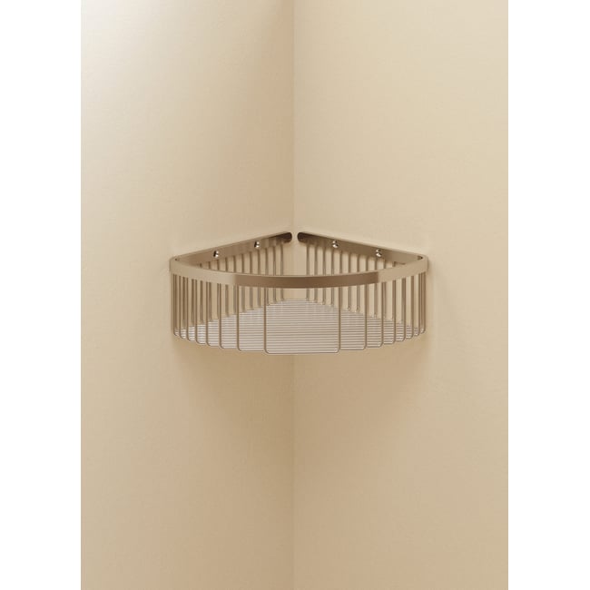 Étagère D'angle Douche  ESSENTIALS Couleur chrome <span itemprop=