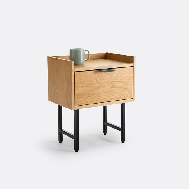 Volga Bedside Table oak LA REDOUTE INTERIEURS