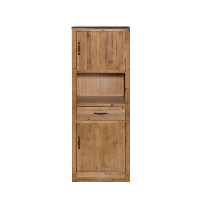 Colonne de cuisine bois recyclé CHAMPETRE Couleur bois clair <span itemprop=
