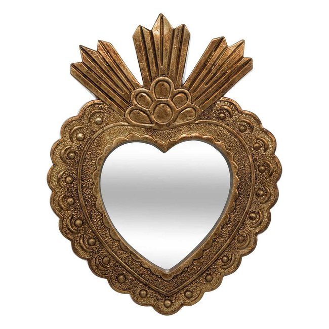 Miroir Exvoto Couleur or <span itemprop=