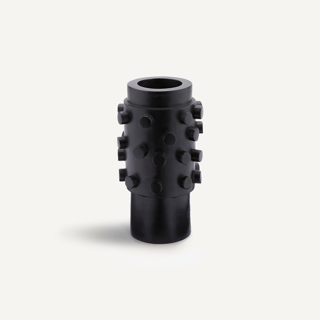 Daipur Blackened Mango Vase, H28cm, black, AM.PM
