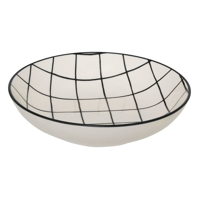 Lot de 6 assiettes creuses en céramique FAMILY CORNER Couleur blanc <span itemprop=